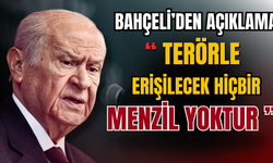 MHP Lideri Devlet Bahçeli'den yeni açıklama geldi