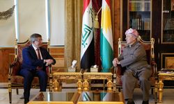 Ahmet Davutoğlu, Cumhurbaşkanı Abdullatif Reşid, IKBY Başkanı Neçirvan Barzani ve Mesud Barzani ile görüştü