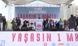 Ankara'da 1 Mayıs... DİSK, KESK, TMMOB ve sivil toplum örgütleri, Tandoğan Meydanı'nda: "Adalet ve demokrasi mücadelemizi büyüteceğiz"