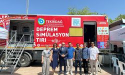 Bandırma Belediye Başkanı Mirza'dan Deprem Simülasyon TIR'ına ziyaret