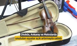 Başkent'te ANKARAY, metro ve EGO otobüslerinde unutulan eşyalar açık artırmayla satıldı