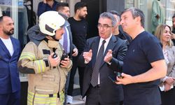 Bayrampaşa Belediye Başkanı Mutlu, yangın mahallinde incelemelerde bulundu 