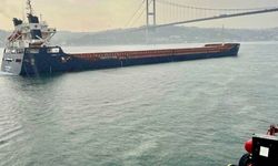 Boğazda dümen arızası yapan kuru yük gemisi kurtarıldı