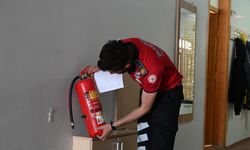 Bozüyük İtfaiyesi'nden öğrenci yurtlarında yangın denetimi 