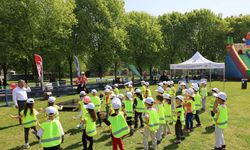 Bursa Uluslararası Spor Festivali’nde çocuklar doyasıya eğlendi
