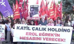 Çalık Holding Ankara Temsilciliği önünde "Erol Eğrek" protestosu: "Saray iktidarının yarattığı düzen, bu katliamın baş sorumlusudur"