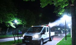 Çankaya Belediyesi ekipleri ilaçlama mesaisinde