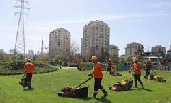 Çankaya Belediyesi'nden parklarda bakım ve onarım mesaisi