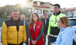Çeşme Belediye Başkanı Denizli, Çiftlik Mahallesi’nde hayata geçirilen altyapı çalışmalarını inceledi