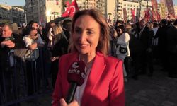 CHP'nin İzmir'deki "Millet İradesine Sahip Çıkıyor" mitingi... Aylin Nazlıaka: Ayağımızı gaz pedalına koyduk. Sandık önümüze, aday yanımıza gelene kadar ayağımızı gazdan çekmeyeceğiz 