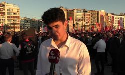 CHP'nin İzmir'deki "Millet İradesi'ne Sahip Çıkıyor" mitingi... Berkay Gezgin: Atatürk'ün bize emanet etmiş olduğu bu ülkeyi, fikri hür, vicdanı hür, biz gençler kurtaracağız,