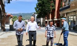 Çine Belediye Başkanı Kıvrak, ilçede devam eden çalışmaları yerinde inceledi 