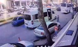 Çorum'da el freni çekilmeyen minibüs, öğrencilere korku dolu anlar yaşattı 