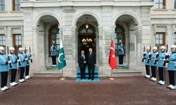Cumhurbaşkanı Erdoğan, Pakistan Başbakanı Şahbaz Şerif ile Dolmabahçe Çalışma Ofisi'nde bir araya geldi