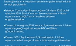 Dezenformasyonla Mücadele Merkezi: İmamoğlu’nun X hesabı, kamu düzenine zarar vermesi nedeniyle erişime engellendi