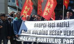 HKP'den Çalık Holding önünde "Erol Eğrek" protestosu: "Bu cinayetin sonuna kadar takipçisi olacağız"