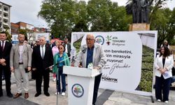 Karadeniz Ereğli Belediyesi, seralarında ata tohumundan ürettiği 350 bin fideyi ilçe halkına dağıttı