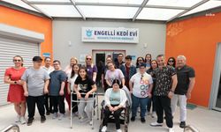 Konak'ta özel eğitim öğrencileri Engelli Kedi Evi ve Rehabilitasyon Merkezi’nde misafir edildi
