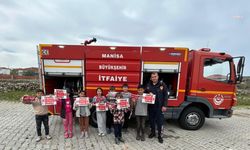 Manisa Büyükşehir Belediyesinden öğrencilere yangın eğitimi 
