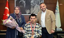 Özel sporcu Yiğit Ertop'tan Beykoz Belediyesi'ne ziyaret