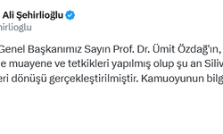 Zafer Partisi Genel Başkan Vekili Ali Şehirlioğlu: Zafer Partisi Genel Başkanımız Prof. Dr. Özdağ'ın Silivri Devlet Hastanesi'nde muayene ve tetkikleri yapıldı