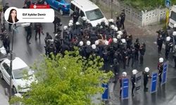 Polis ablukasını tencere tavayla protesto etti