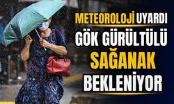 Meteoroloji uyardı: Gök gürültülü sağanak bekleniyor