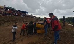 Rize’de nefes kesen off-road yarışı