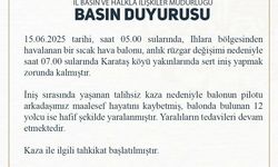 Aksaray'daki sıcak hava balonu kazasında 1 kişi öldü, 12 kişi yaralandı