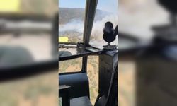 Aydın’da ziraat alanında çıkan yangına havadan ve karadan müdahale ediliyor 