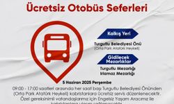 Turgutlu Belediyesi'nden mezarlıklara ücretsiz ulaşım desteği