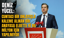 CHP Sözcüsü Deniz Yücel'den yeni anayasa açıklaması
