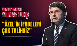 Bakan Tunç: “Özel’in ifadeleri çok talihsiz, yargıya müdahale edemeyiz”