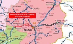 Bingöl-Elazığ yolu tır trafiğine kapatıldı