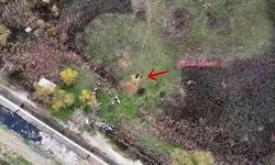 Büyükçekmece'de kaçak kazı yapan 2 kişi polis dronuyla yakalandı