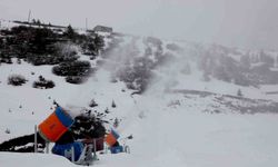 Çambaşı Kayak Merkezi'nde yapay karlama sistemi ile sezon uzatılıyor