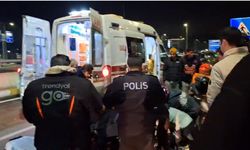 Devrilen motosikletin sürücüsü ağır yaralandı