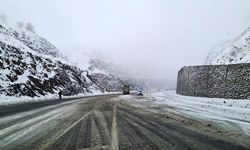 Diyarbakır'da kar yağışı etkili oldu, bazı araçlar yolda kaldı