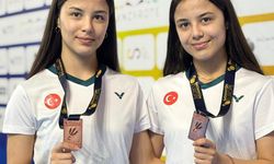 Eskişehirli milli sporcu ikizlerden Avrupa 3'üncüsü oldu
