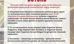 Gaziantep'te tır ve kamyonların şehir merkezine girişi kısıtlandı