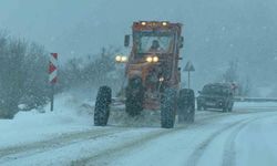 Karabük-Bartın kara yolunda kar nedeniyle tırların geçişine izin verilmiyor
