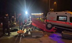 Polisten kaçan araç takla attı: 3 yaralı