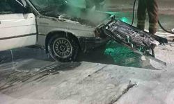 Seyir halindeki otomobil alevlere teslim oldu