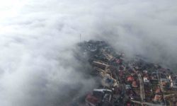 Sis perdesi altındaki Elazığ drone ile görüntülendi