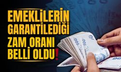 Emeklilerin garantilediği zam oranı belli oldu