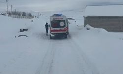 Ağrı'da yolların açılmasıyla hastalar hastaneye ulaştırıldı