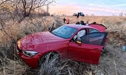 Aksaray'da otomobil şarampole düştü: 3 yaralı