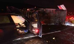 Anadolu Otoyolu'nda aynı istikamette giden otomobil ile minibüs çarpıştı: 1 ölü, 3 yaralı