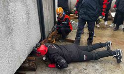 Aydın'da enkazda arama kurtarma eğitimleri sürüyor