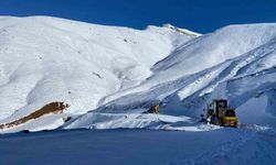 Batman'da kar yağışı nedeniyle hasta kepçe ile ambulansa ulaştırıldı